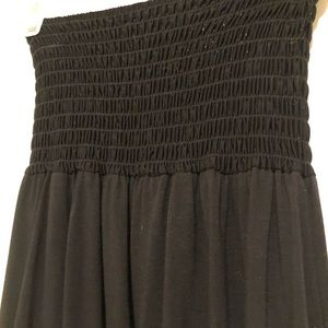 Strapless Black Maxi Dress